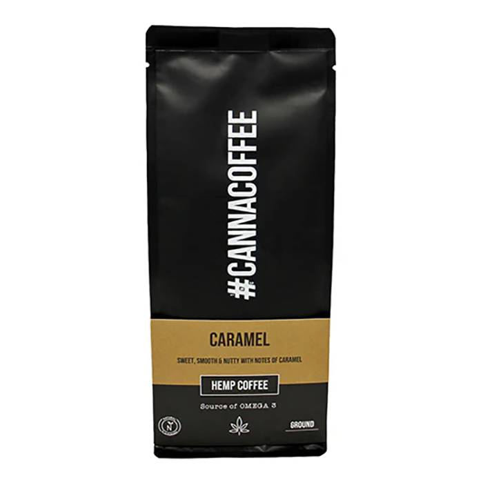 Cannacoffee - Caramel Hemp Coffee Ground, 227g - Pack of 5