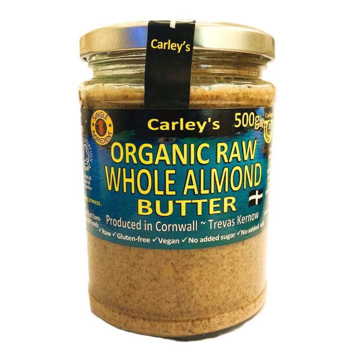 Carleys - Organic Raw Almond Butter, 500g