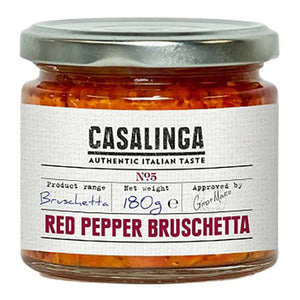 Casalinga - Red Pepper Bruschetta, 180g - Pack of 12