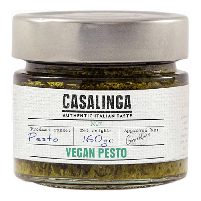 Casalinga - Vegan Basil Pesto, 160g - Pack of 6