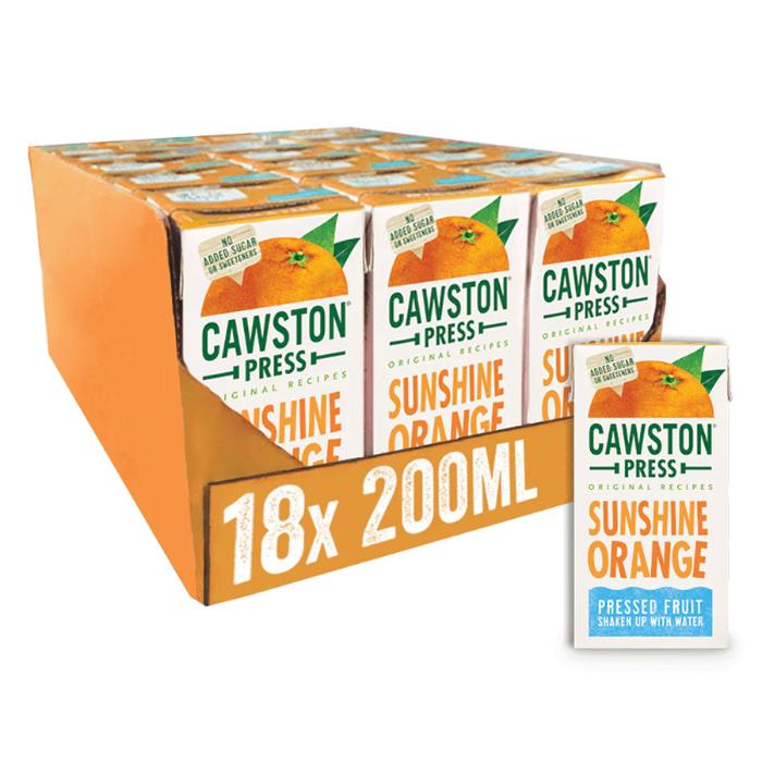 Cawston Press - Cawston Press Sunshine Orange Carton, 200ml