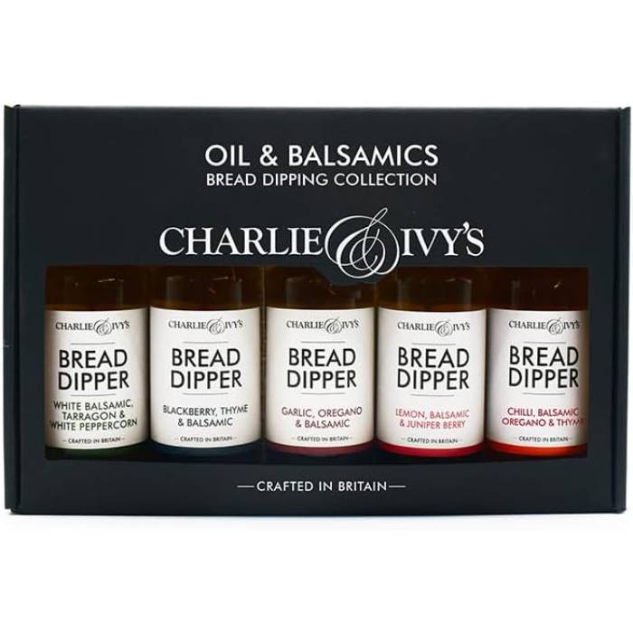 Charlie & Ivy's - Oil & Balsamic Bread Dipping Collection, 5x100ml - Pack of 4