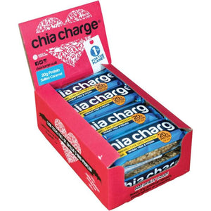 Chia Charge - Salted Caramel Chia Seed Protein Bar, 60g | Pack of 10
