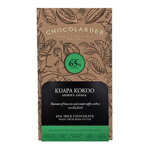 Chocolarder - Kuapa Kokoo 65% Milk, 70g | Pack of 10