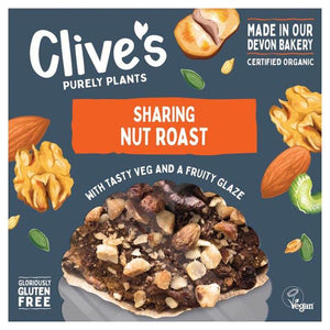 Clive's - Organic Gluten Free Sharing Nut Roast, 600g | Pack of 4