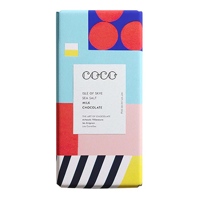 Coco Chocolatier - Isle of Skye Sea Salt Milk Bar, 80g  Pack of 12