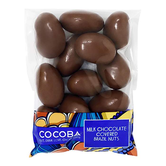 Cocoba - Milk Chocolate Brazil Nuts, 150g  Pack of 8