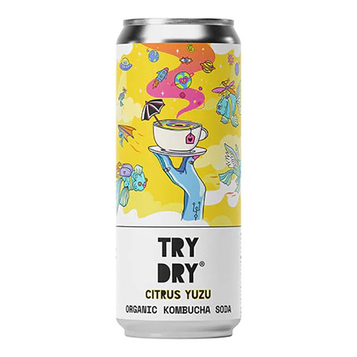 Counter Culture - Kombucha Soda ,Try Dry® Citrus Yuzu Organic , 330ml