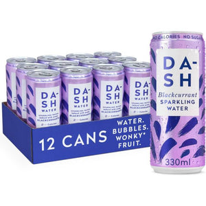 Dash Water - Sparkling Blackcurrant, 330ml | Multiple Pack Sizes