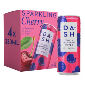Dash Water - Sparkling Cherry Multipack, 4x330ml | Pack of 6