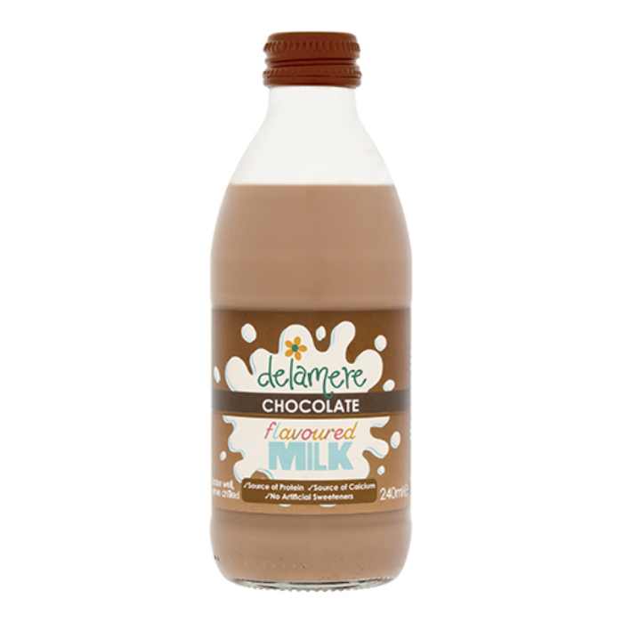 Delamere Dairy - Chocolate Flavoured Milk, 240ml  Pack of 20