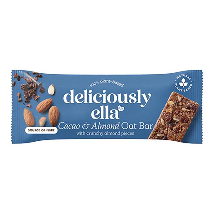 Deliciously Ella - Cacao & ALmond Oat Bars, 50g - Pack of 16