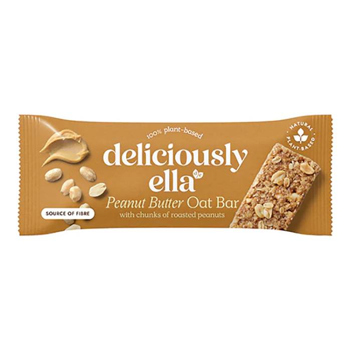 Deliciously Ella - Peanut Butter Oat Bars, 50g - Pack of 16 