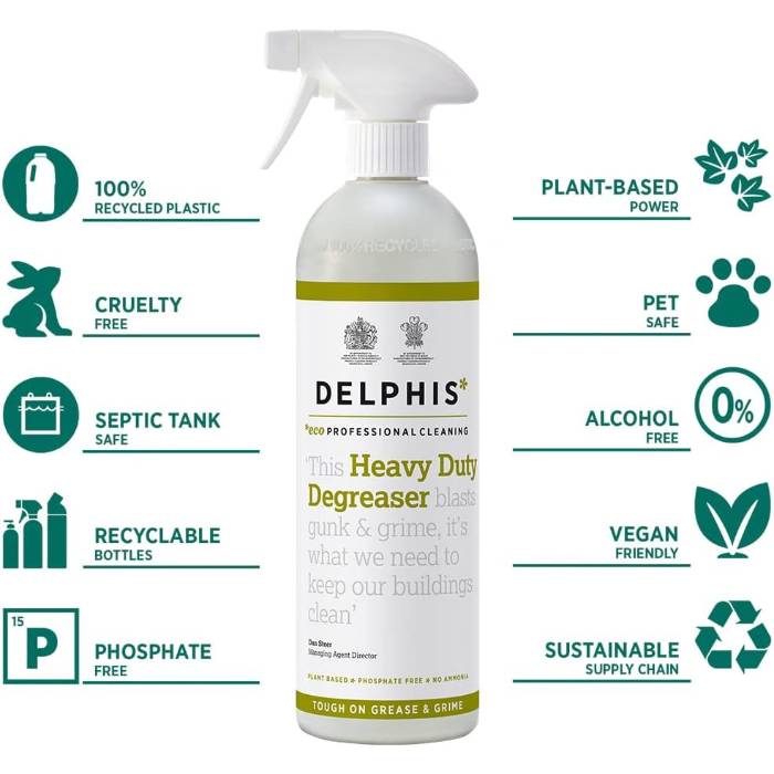 Delphis Eco - Heavy Duty Kitchen Degreaser, 700ml - Back