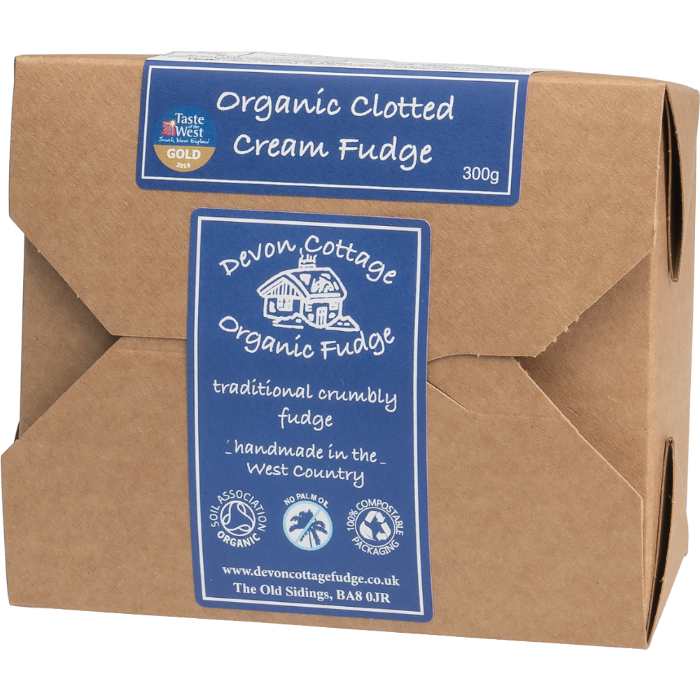 Devon Cottage - Organic Fudge Clotted Cream, 300g - Pack of 4