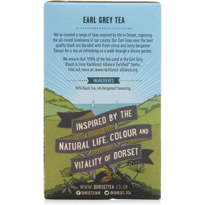 Dorset Tea - Earl Grey Tea, 20 Bags  Pack of 4 - Back