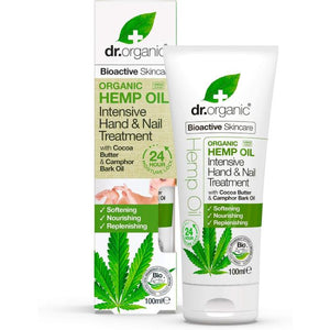 Dr. Organic - Hemp Oil Intensive Hand & Nail Treatment, 100ml