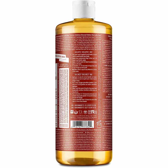 Dr Bronners - All-One Magic Soap Eucalyptus, 473ml - back