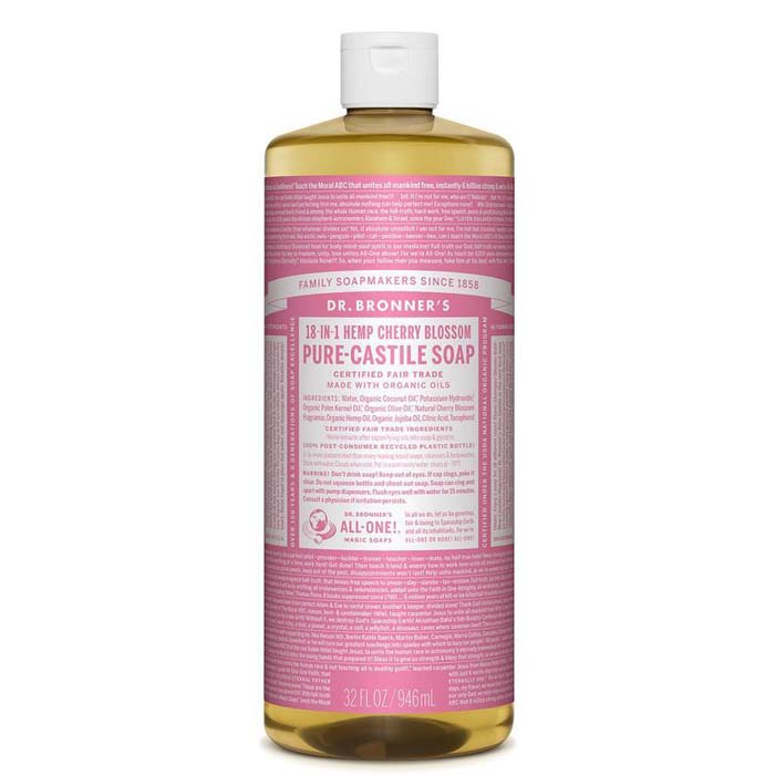 Dr Bronners - Cherry Blossom Castile Liquid Soap, 946ml