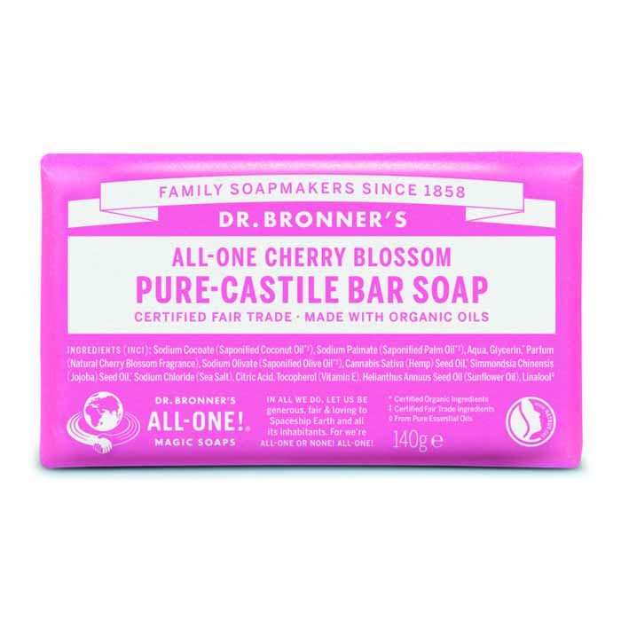 Dr Bronners - Organic Cherry Blossom Pure Castille Soap, 140g