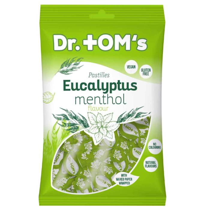 Dr Tom's - Eucalyptus Menthol, 150g  Pack of 12