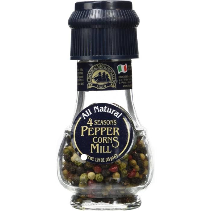 Drogheria & Alimentari - 4 Seasons Peppercorn Mill, 35g Pack of 6