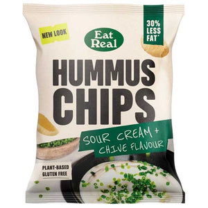 Eat Real - Hummus Chips Sour Cream, 45g | Pack of 18