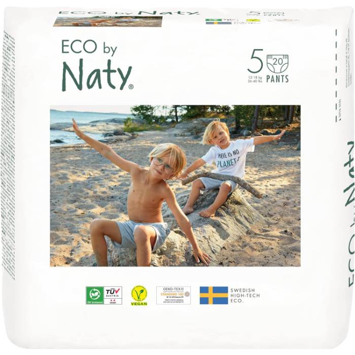 Eco By Naty - Eco Pull On Pants Size 5, 20 Pieces