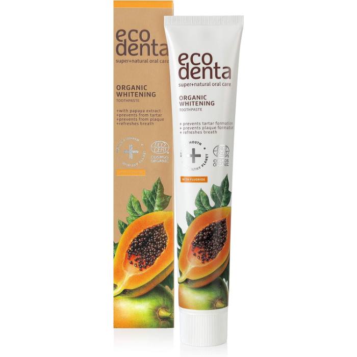 EcoDenta - Whitening Papaya Organic Toothpaste, 75ml