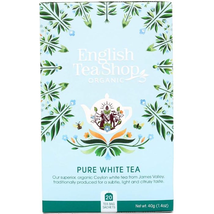 English Tea Shop - Pure White Tea, 20 Bags  Pack of 6