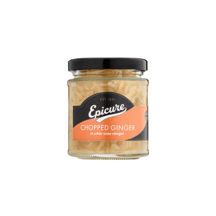 Epicure - Chopped Ginger, 180g  Pack of 6