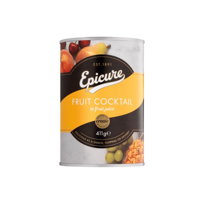 Epicure - Fruit Cocktail In Fruit Juice, 411g  Pack of 12