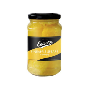 Epicure - Pineapple Spears Light Syrup, 370g | Pack of 6