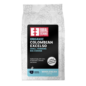 Equal Exchange - Organic Colombian Excelso Coffee Beans, 200g