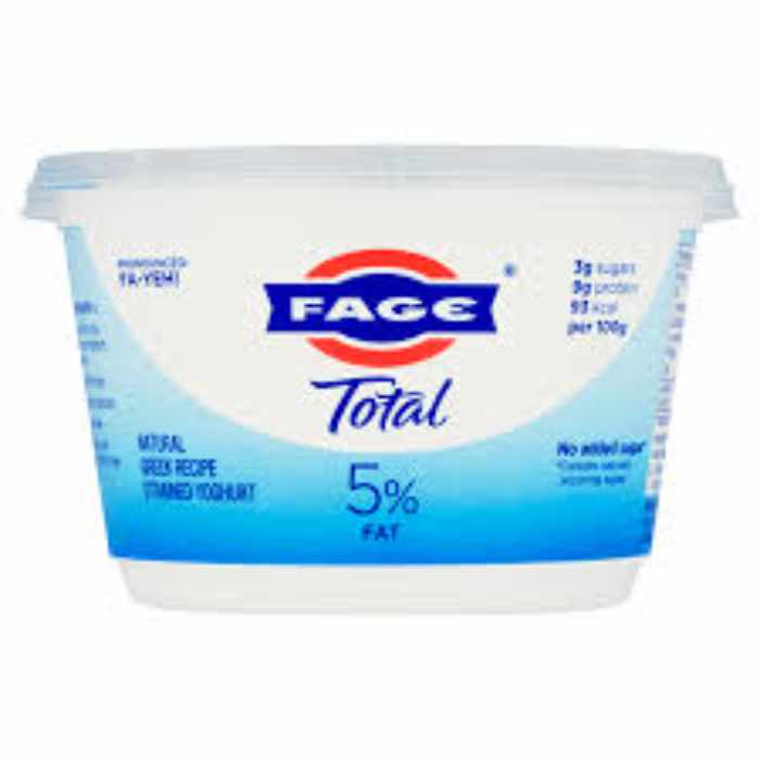 Fage - Total 5% Greek Yoghurts, 450g  Pack of 6