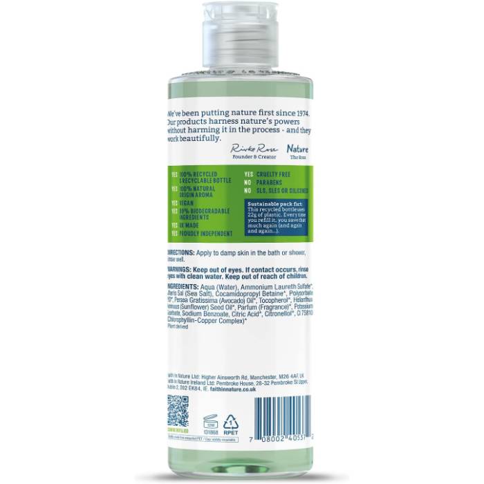 Faith In Nature - Body Wash Avocado, 400ml - Back