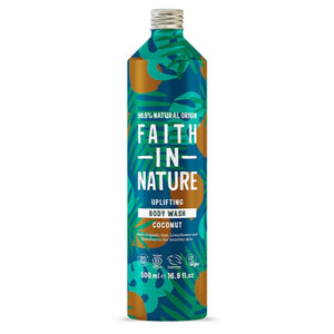 Faith In Nature - Bodywash in Aluminium Bottle, 500ml | Multiple Scents