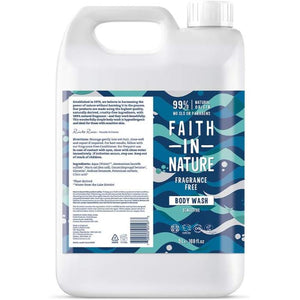 Faith In Nature - Fragrance Free Shower Gel, 5L