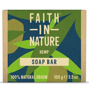 Faith In Nature - Hemp & Lemongrass Soap, 100g | Pack of 6