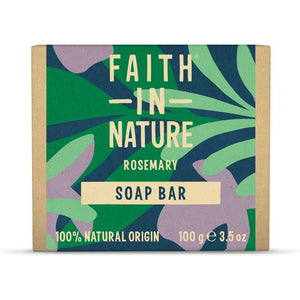 Faith In Nature - Pure Rosemary Soap, 100g | Pack of 6