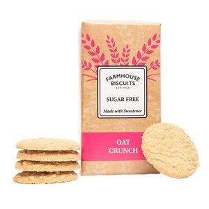 Farmhouse Biscuits - Sugar Free Oat Crunch, 150g | Pack of 12
