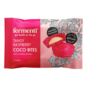 Fermenti Ltd - Raspberry Coco Bites With Cashew Fondant, 12g | Pack of 15