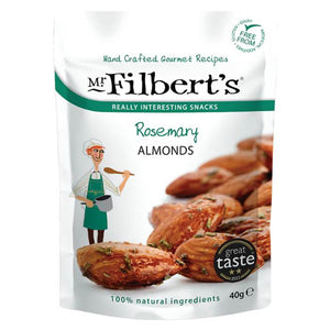 Filberts - Filberts Rosemary Almonds, 40g | Pack of 20