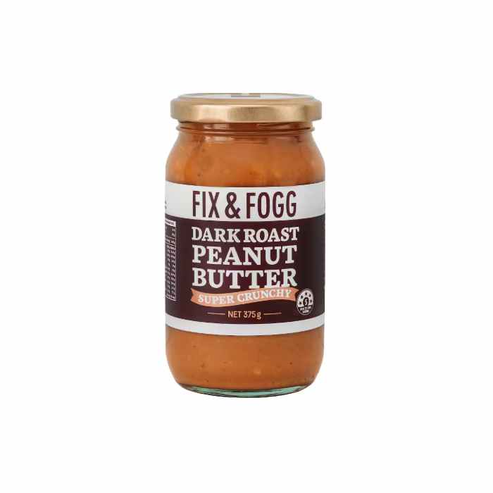 Fix & Fogg - Dark Roast Crunchy Peanut Butter, 375g