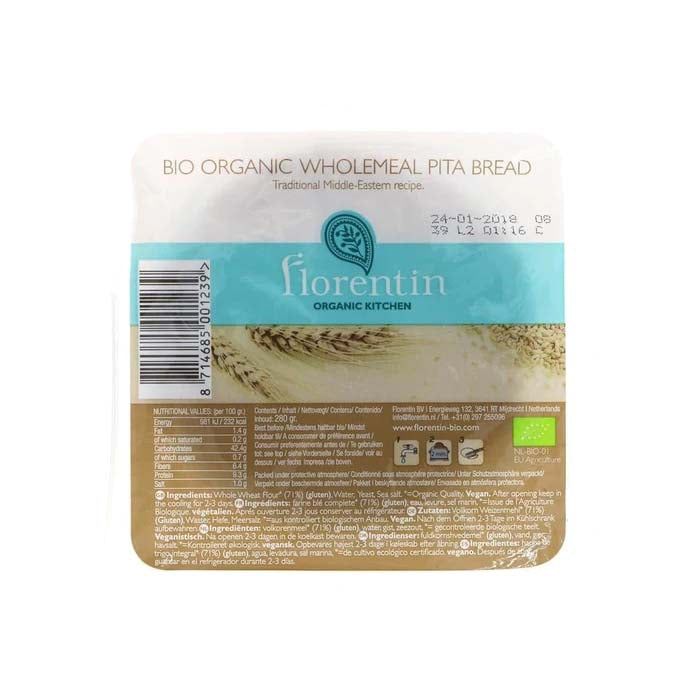 Florentin - Organic White Pitta Bread, 280g