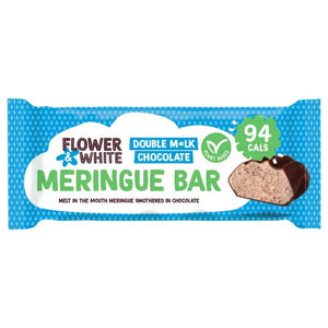 Flower White - Vegan Double M*lk Chocolate Meringue Bar, 20g | Pack of 12