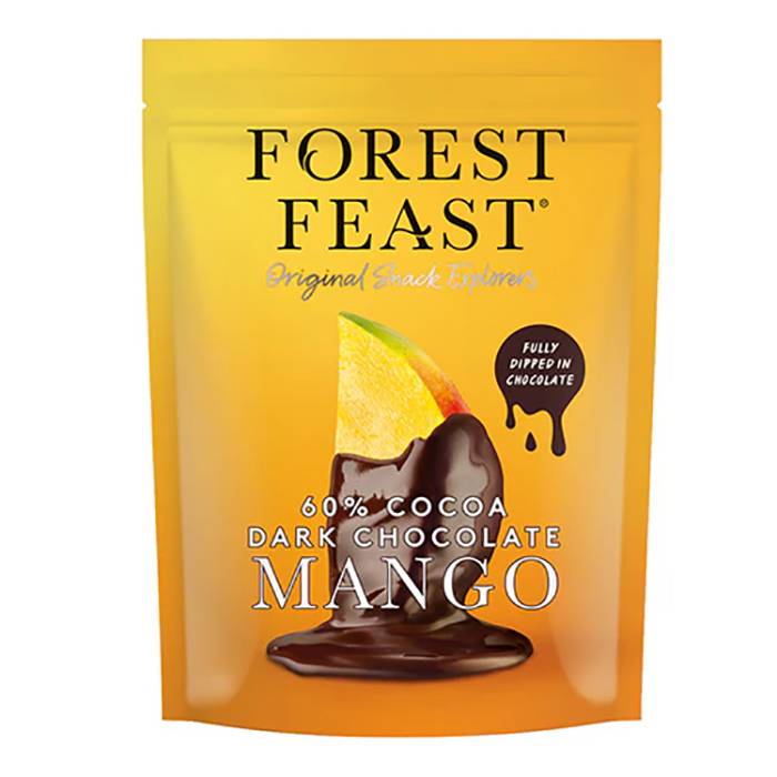 Forest Feast - Belgian Dark Chocolate Mango Strips, 120g - Pack of 6