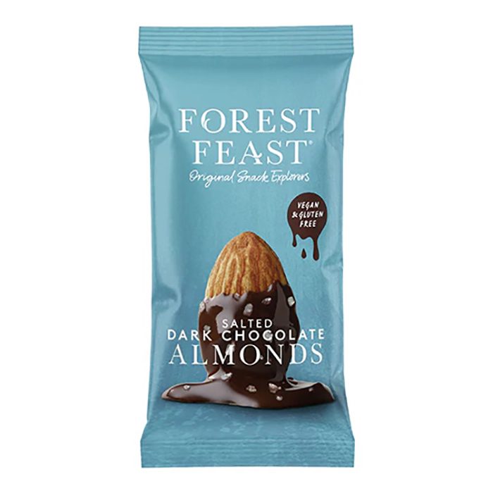 Forest Feast - Salted Dark Chocolate Almonds Impulse, 40g  Pack of 12