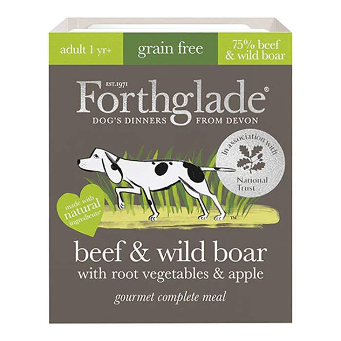 Forthglade - Gourmet Beef & Wild Boar with Root Veg & Apple GF, 395g  Pack of 7