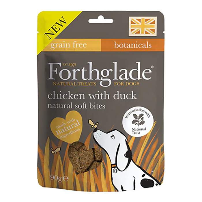 Forthglade - National Trust Soft Bites Chicken with Duck, 90g  Pack of 8